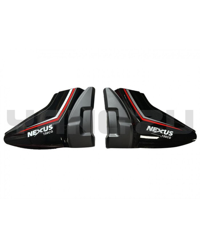 TAPA LATERAL R/L ORIGINAL NEXUS 150CG (JH/CG3) NEGRO/ROJO YZU
