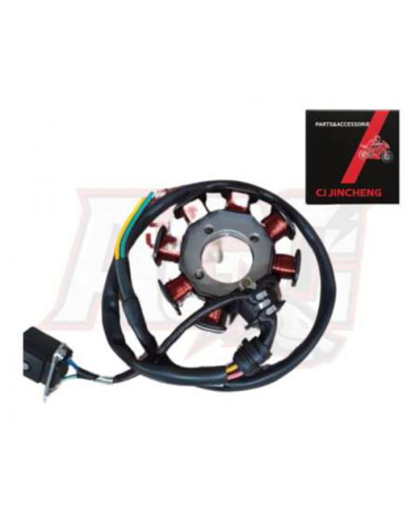 ALTERNADOR CG 150 (3 PERNOS-8 BOBINAS ) AGC