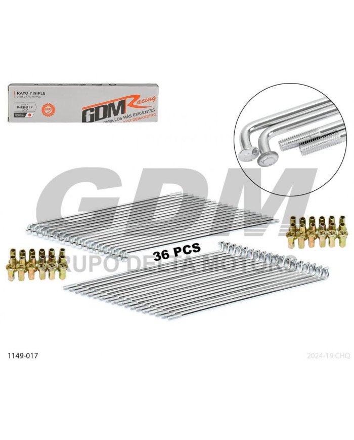RAYO 8G-159- 17" GRUESO (36 UNID) INFINITY GDM