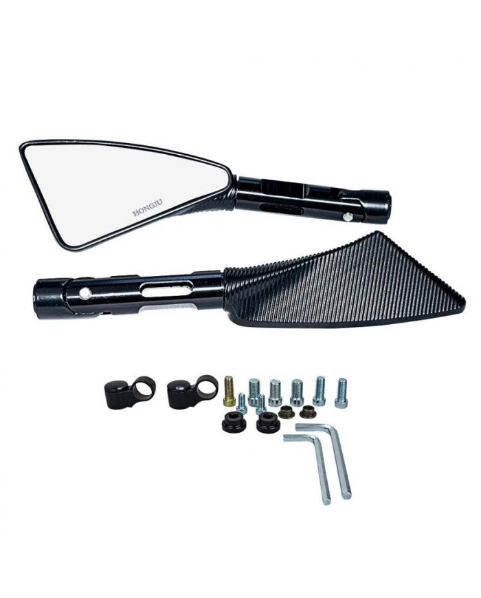 ESPEJO BRAZO CORTO DEPORTIVO 22MM NEGRO