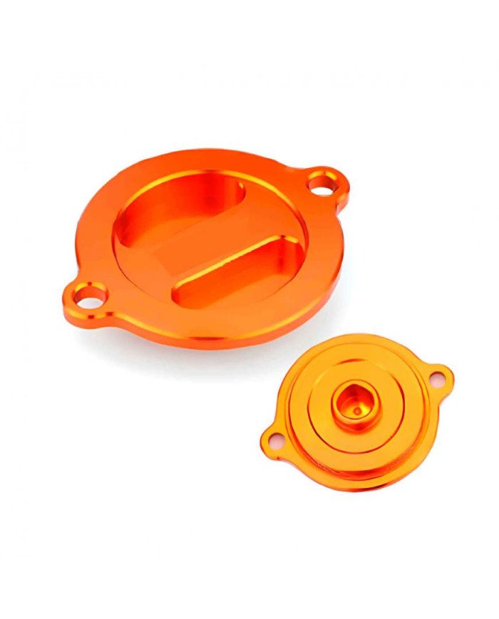 TAPA DE FILTRO DE ACEITE RACING KTM DUKE 200  HONGJU