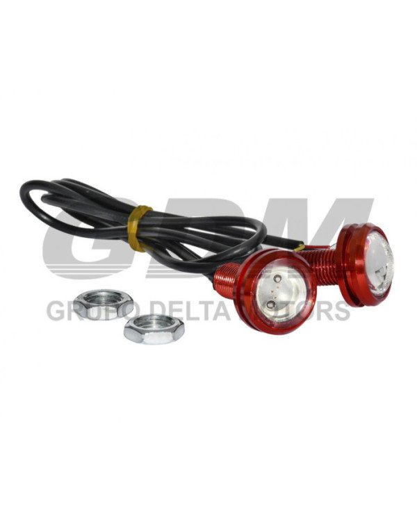 FOCO LED OJO AGUILA ROJO GDM