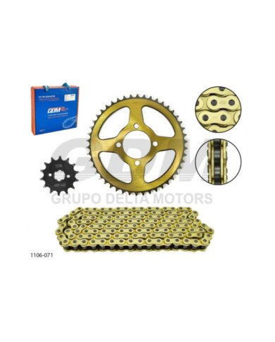 KIT ARRASTRE TVS RTR180 428H-132L 46T/14T GDM