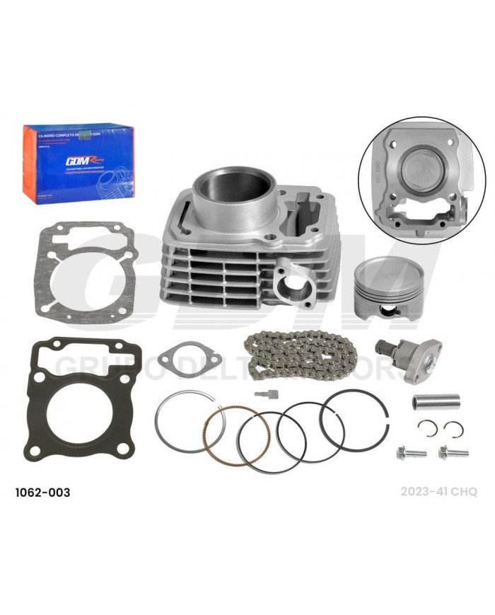 CILINDRO KIT CBF150 (57.3MM) UNICOR/INVICTA/XR150/GL150 GDM