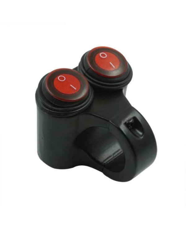 BOTON INTERRUPTOR ALUM P/EXPLORADORA DOBLE ROJO   RCC