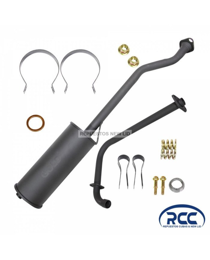 TUBO ESCAPE MTK CARGUERO GRANDE GOLD	RCC