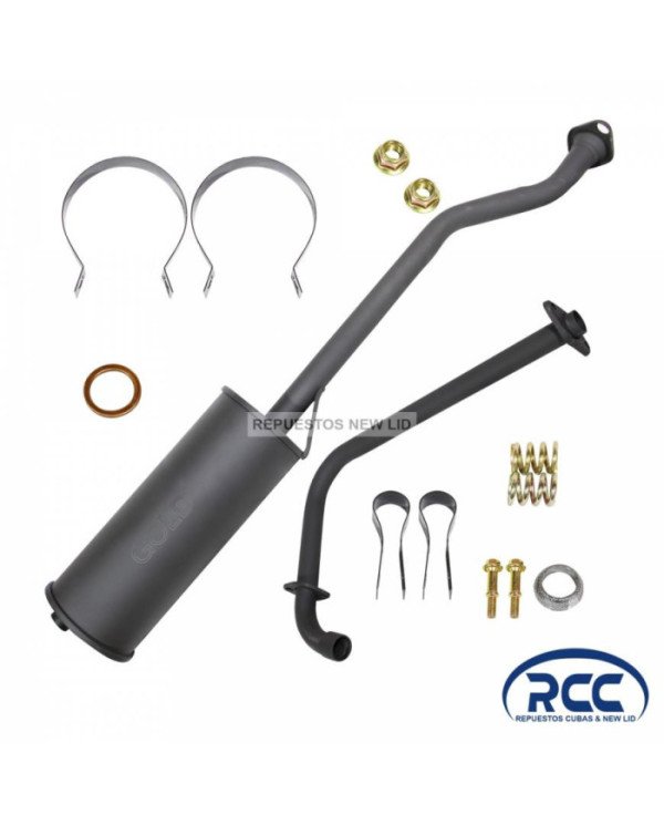 TUBO ESCAPE MTK CARGUERO GRANDE GOLD	RCC