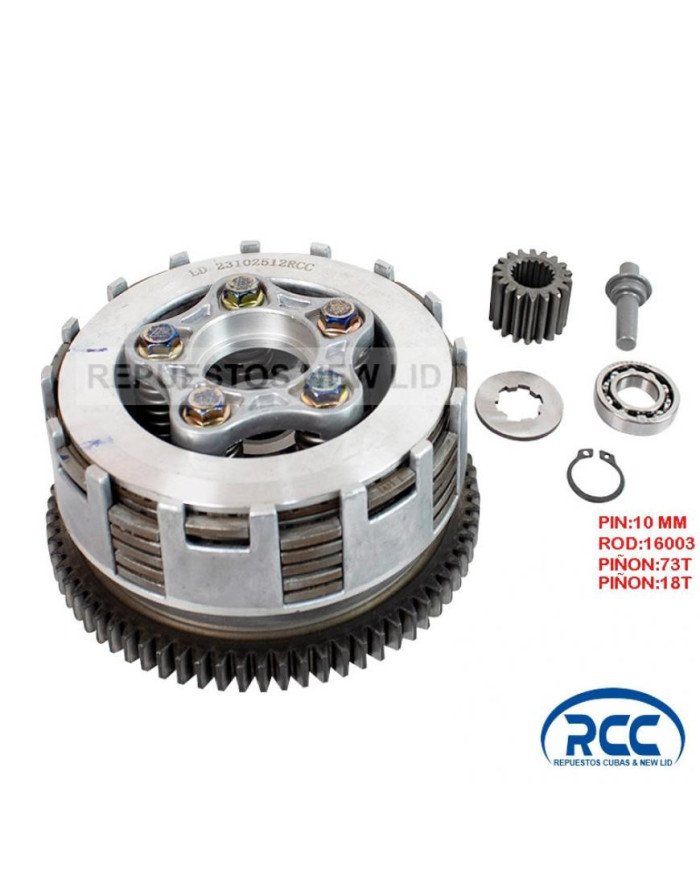 CREMALLERA COMP CG150 5P 6D 73T PIN GRUESO R:16003 C/PIÑON RCC