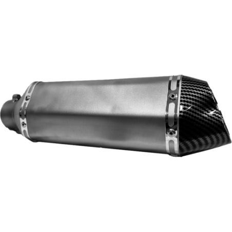 SILENCIADOR RACING R2-R3 AKRAPO 2/SALIDAS CARBONO GDM