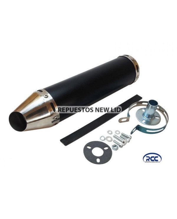 TUBO ESCAPE SILENCIADOR UNIV. MATE TIPO PEZ