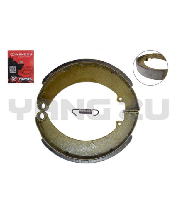 ZAPATA DE FRENO POST. CARGUERO(220MMX40MM)(C/1 RESORTE)MECANICO YZU