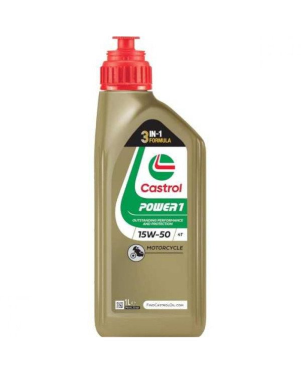 ACEITE CASTROL 15W50 SEMI SINTETICO POWER 1