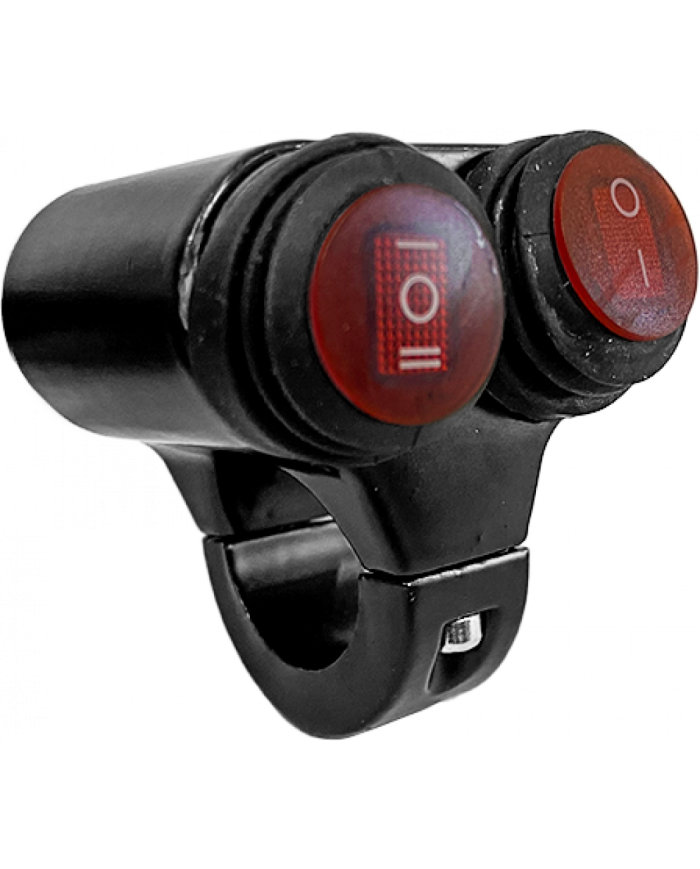 BOTON INTERRUPTOR DOBLE ALUM P/EXPLORADORA YZU