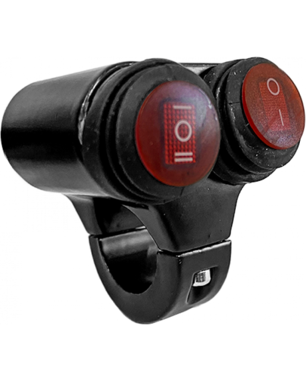 BOTON INTERRUPTOR DOBLE ALUM P/EXPLORADORA YZU