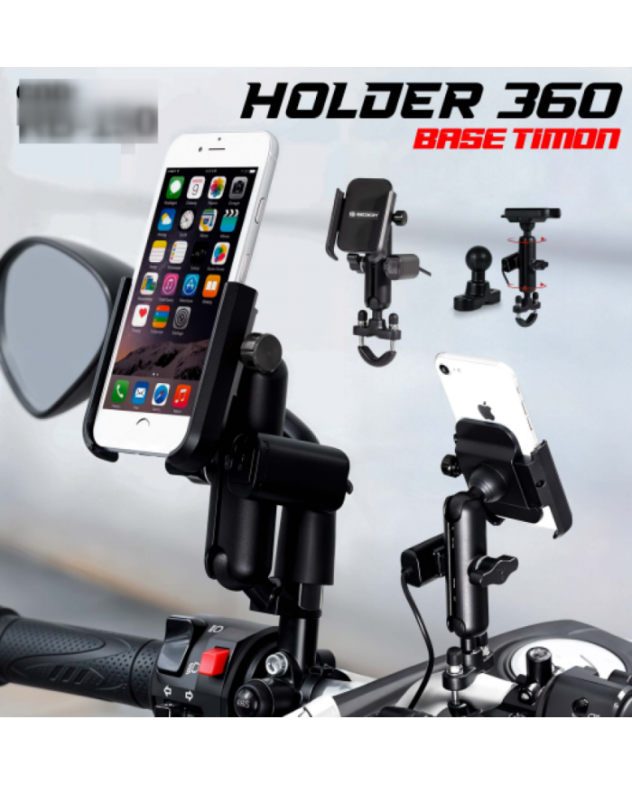 PORTA CELULAR  360 BASE TIMON + CARGA 2.0 M2 ESCOICOY