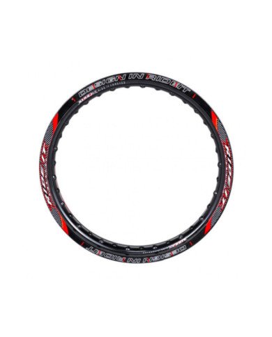 ARO ALUMINIO 2.15-17 C/CALCOMANIA NEGRO/ROJO BJR