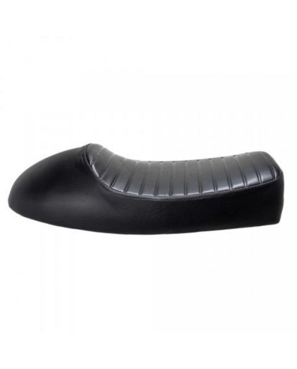ASIENTO CAFFE RACER PLANO NEGRO BJR