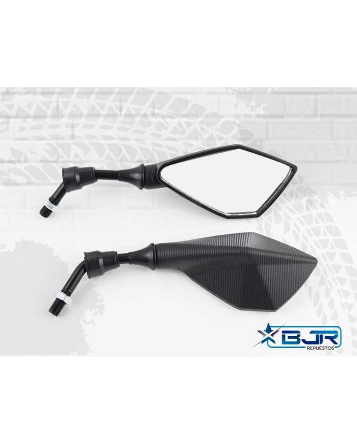 ESPEJO OVALADO 10MM NEGRO ROCK BJR