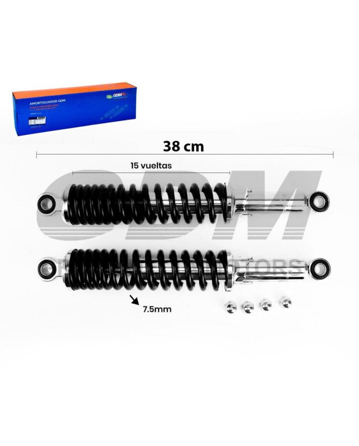 AMORTIGUADOR POST GL-MTKR NEGRO GDM