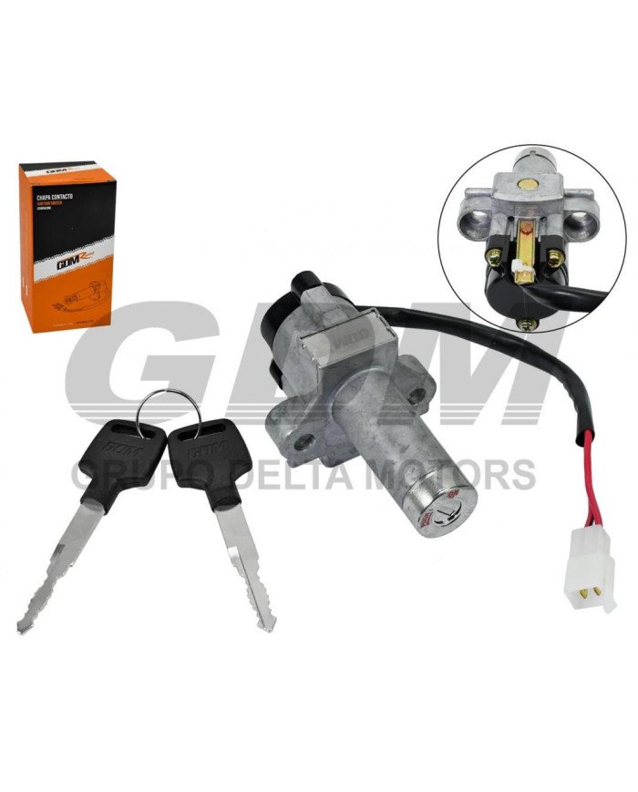 CHAPA CONTACTO HERO-HONDA GL150 2 CABLES GDM