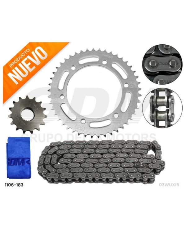 KIT ARRASTRE OEM FZ25 428HO-138L 45T/15T INFINITY GDM