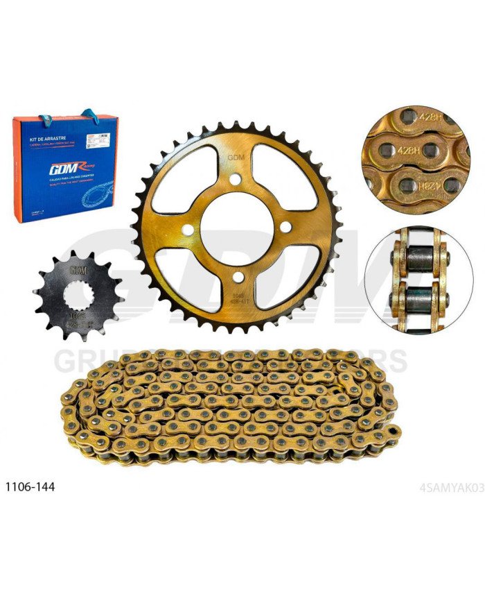 KIT ARRASTRE TNT150 428H-128L 41T/14T GDM