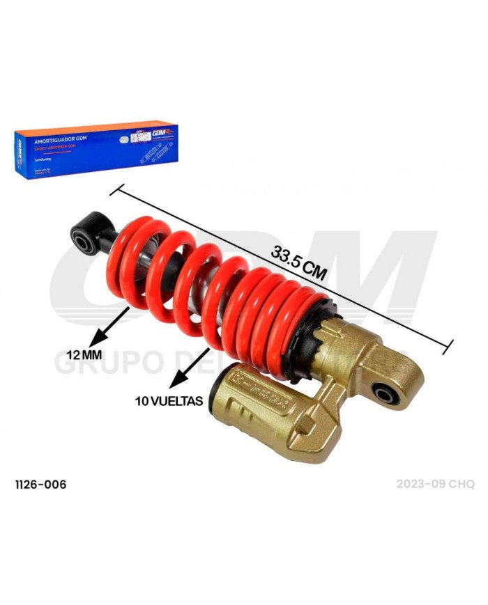 AMORTIGUADOR MONOSHOCK 300MM PULSAR NS200/DISCOVER/DOMINAR