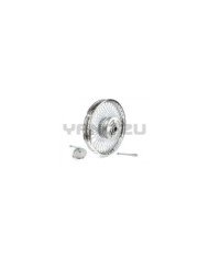 ARO POST 2.15X18 TRENZADO(F/ZAPATA) RAYO(F/VARILLA)(4H)(1CATALINA 50T)(C/EJE 15X230MM)CROMADO