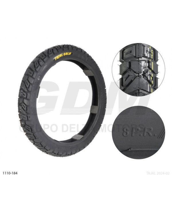 LLANTA 90-90-21 TT TAJAL GOLD UBD099 MIXTA