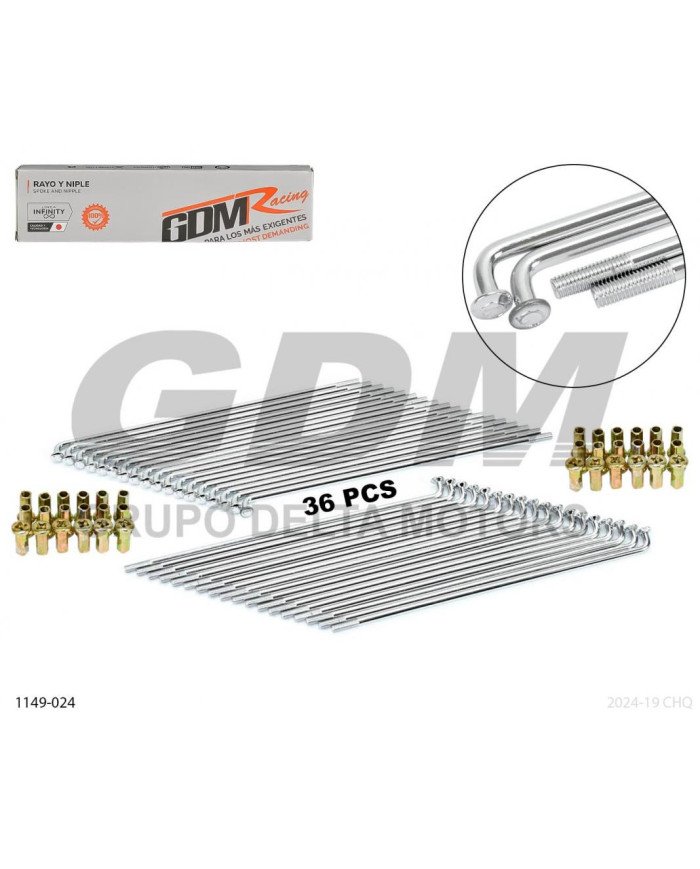 RAYO 9G-222 19" DELGADO (36 UNID) GDM