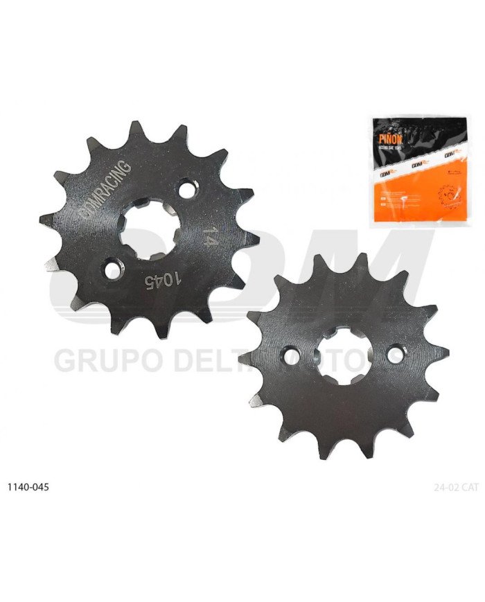 PIÑON ARRASTRE WAVE100/CB110 14T NEGRO GDM