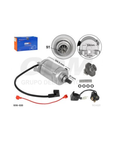 MOTOR ARRANQUE 9T CG250 AGUA GDM