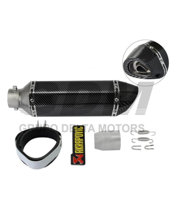 SILENCIADOR RACING AKRAPOVIC CARBONO Q1 GDR