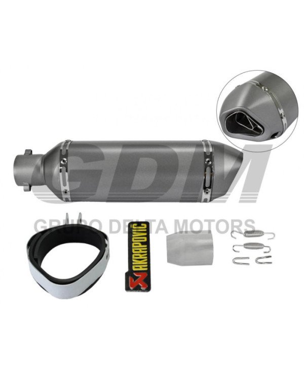 SILENCIADOR RACING AKRAPOVIC CARBONO Q4