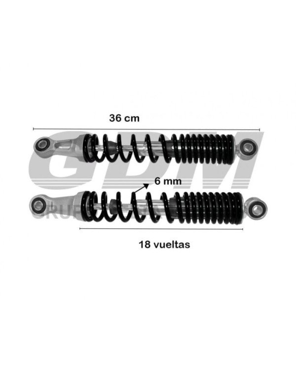 AMORTIGUADOR POST C100-110 WAVE GDM