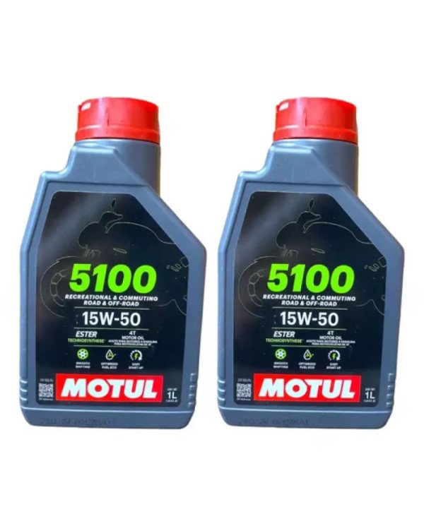 ACEITE MOTUL 15W50 5100 SEMI-SINTETICO