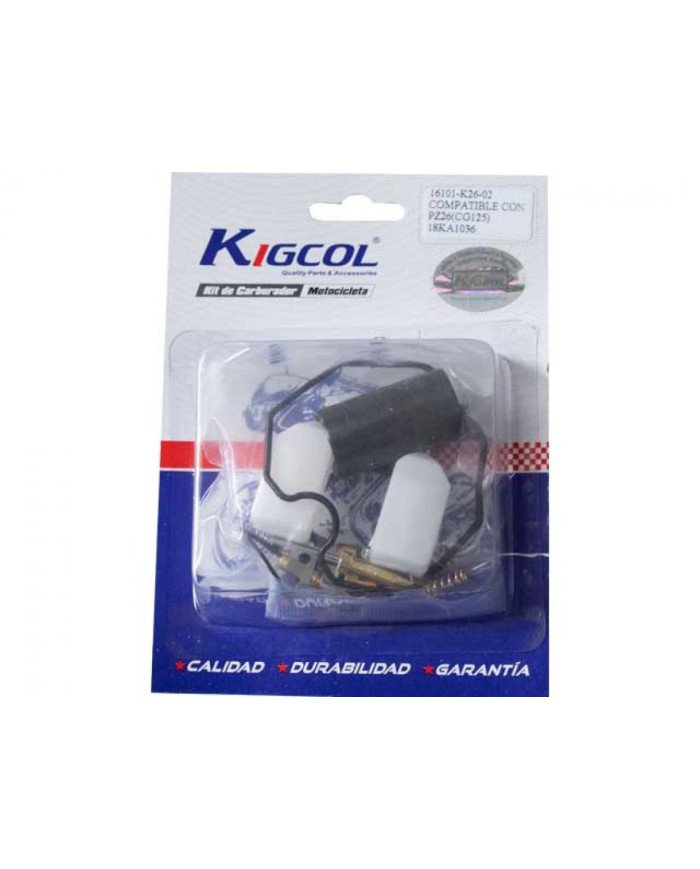 KIT REPARO CARBURADOR CG125 KIGCOL
