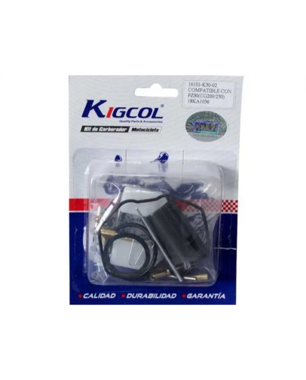 CARBURADOR KIT REPARO CG200/250 KIGCOL