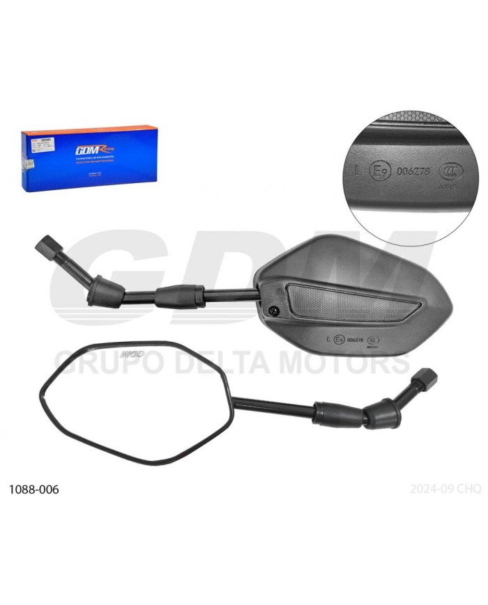 ESPEJO 10MM NORMAL CBF150/NVICTA/BROSS 6L GDM