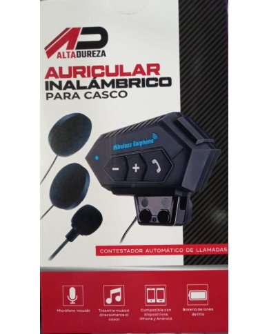 AURICULARES BLUETOOTH PARA CASCO