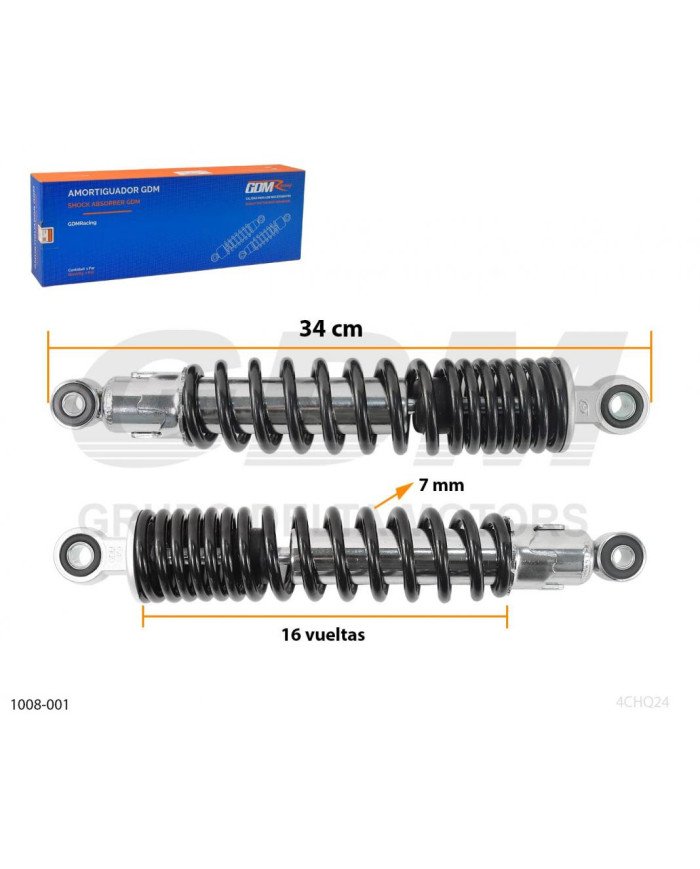AMORTIGUADOR POST. GL NEGRO GDM