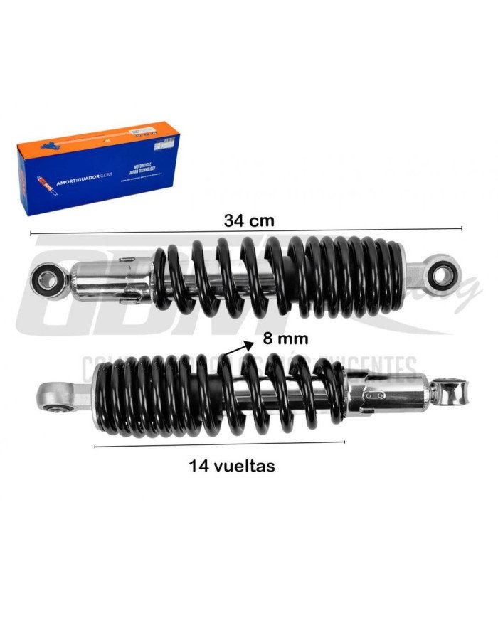 AMORTIGUADOR MTKR NEGRO WX GDM