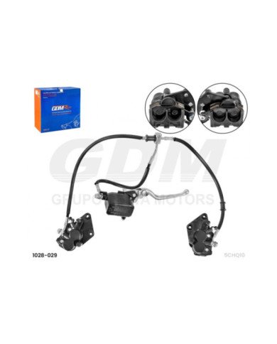 FRENO DELENT. COMPLETO DOBLE C/MANGUERA RZ250 GDM