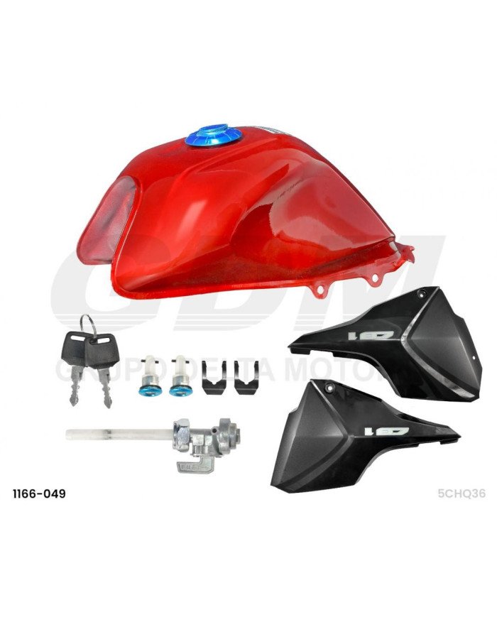 TANQUE GASOLINA ROJO HONDA CB1/GL125 MTK