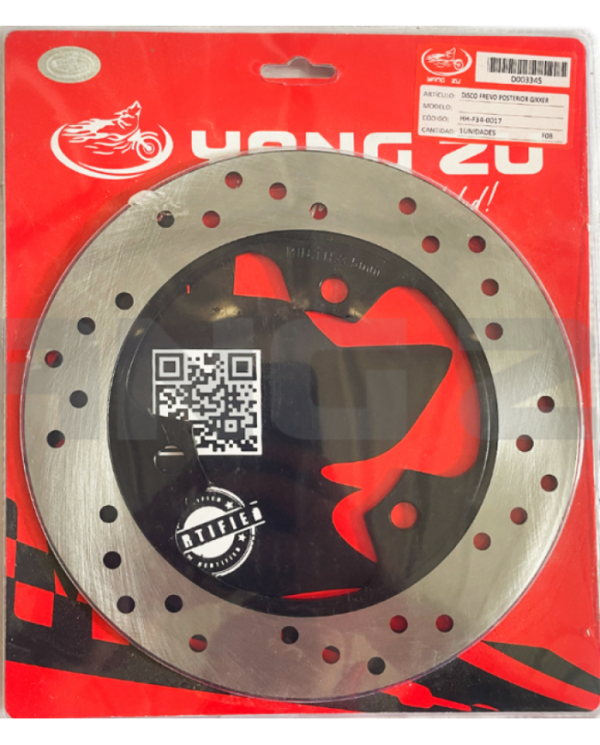DISCO FRENO POSTERIOR GIXXER(3H)(4MM)(220MM)(O/O94MM)