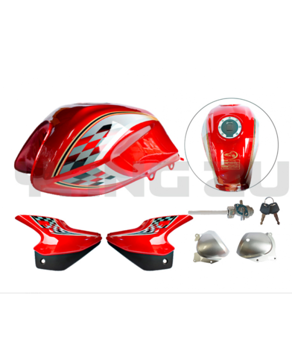 TANQUE GASOLINA HONDA STORM-125 C/TAPAS ROJO YZU