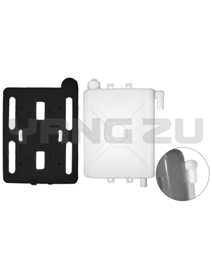 TANQUE DE AGUA C/TAPA CARG.(P.M.DELGADA)BLANCO/NEGRO