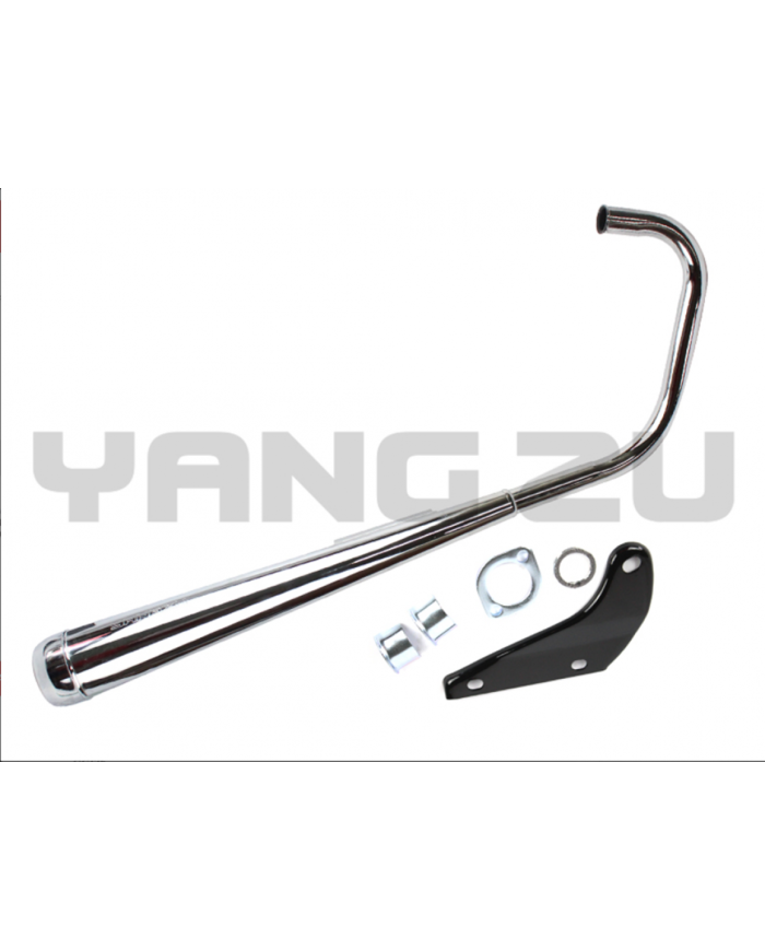 TUBO ESCAPE CROMADO CG125