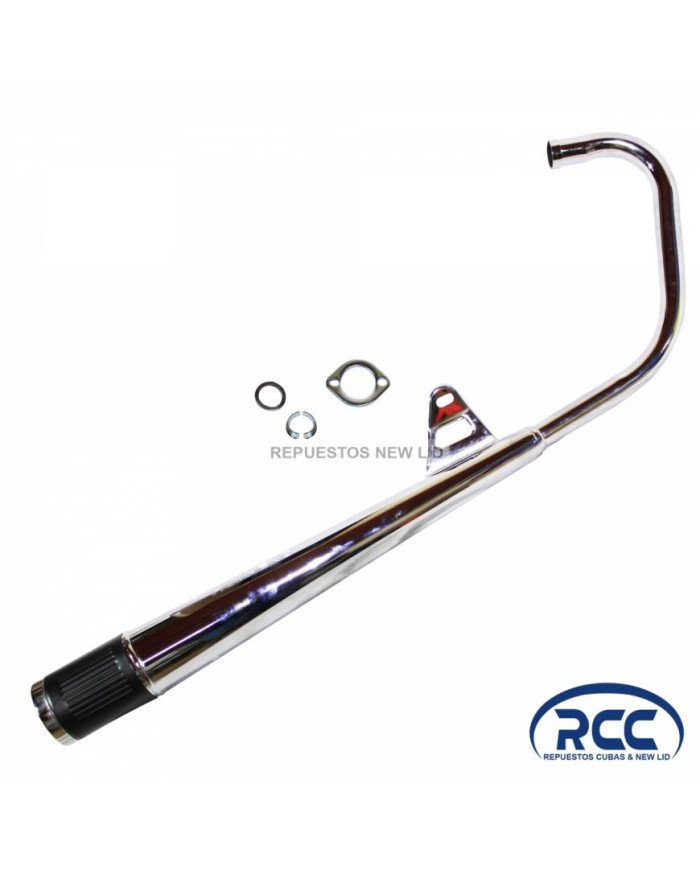 TUBO ESCAPE GL125 PESADO RCC CH