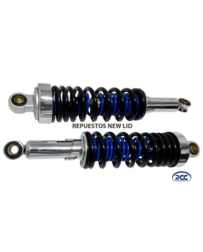 AMORTIGUADOR MONOSHOCK CB125 DOBLE RESORTE NEG/AZUL CH RCC